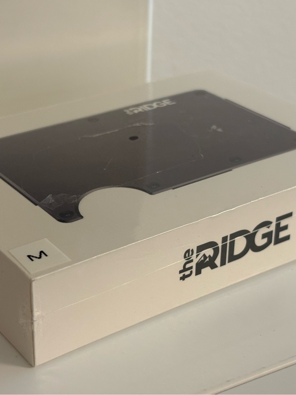 NEW in Box The Ridge Wallet Aluminum Money Clip Gunmetal SKU # 853444007025